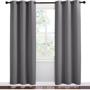 NICETOWN Grey Blackout Curtain (1 Panel)